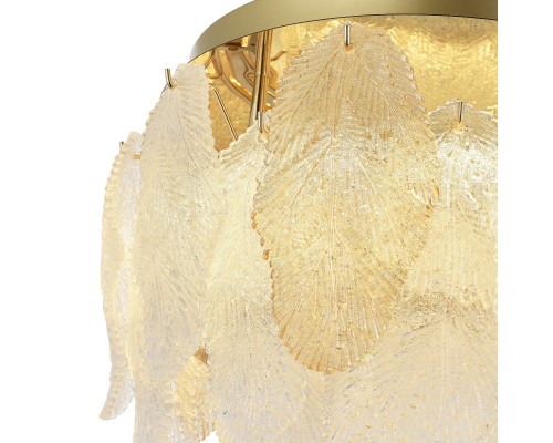Светильник потолочный ST-Luce золотистый/белый, янтарный LED 1*20W 3000K ЛАЙТА