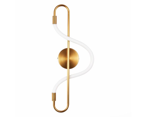 SL6102.301.10 Светильник настенный ST-Luce Латунь/Белый LED 1*10W 4000K SAGRATO