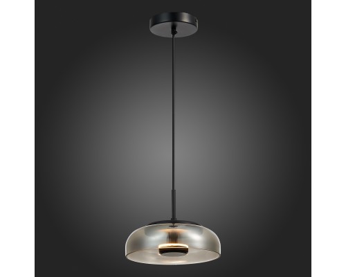 SL6002.403.01 Подвес ST-Luce Черный/Дымчатый LED 1*7W 4000K LAZIO