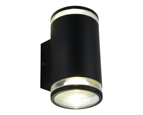 Светильник уличный настенный ST-Luce черный/белый GU10 2*50W ТУБО