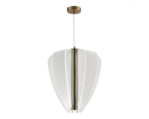 Светильник подвесной ST-Luce Золотистый/Прозрачный LED 1*75W 4000K ФЕЗАЛЕ