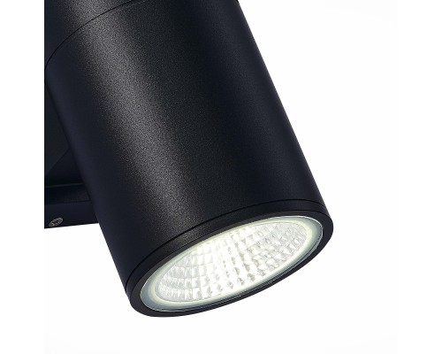 Светильник уличный настенный ST-Luce Черный/Черный LED 2*8W 4000K ТУБО