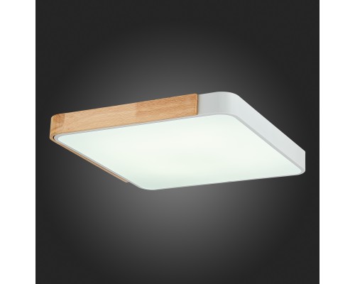 SLE201252-01 Светильник потолочный Белый, Светлое дерево/Белый LED 1*42W 3000K/4000K/6000K FESTA