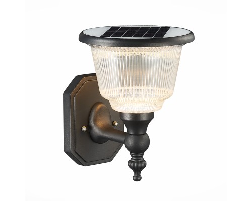 SL9502.401.01 Светильник уличный настенный ST-Luce Черный/Черный, Прозрачный LED 1*2W 3000-6000K SOLARIS