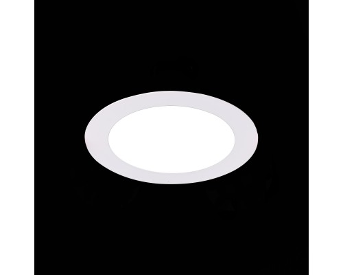 ST210.538.08 Св-к встр. Белый LED 1*8W 3000K 640Lm Ra80 110° IP20 D120xH30 220-240V Встраиваемые светильники