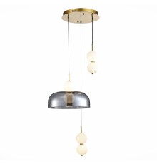 Светильник подвесной ST-Luce Золотистый/Молочно-Белый,Прозрачно-Дымчатый LED 1*21W ОДИ