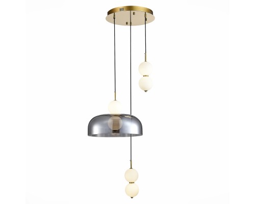Светильник подвесной ST-Luce Золотистый/Молочно-Белый,Прозрачно-Дымчатый LED 1*21W ОДИ