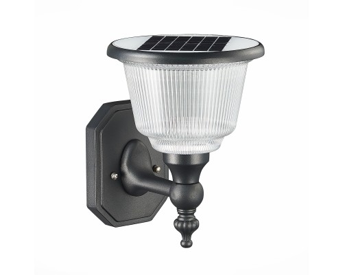 SL9502.401.01 Светильник уличный настенный ST-Luce Черный/Черный, Прозрачный LED 1*2W 3000-6000K SOLARIS