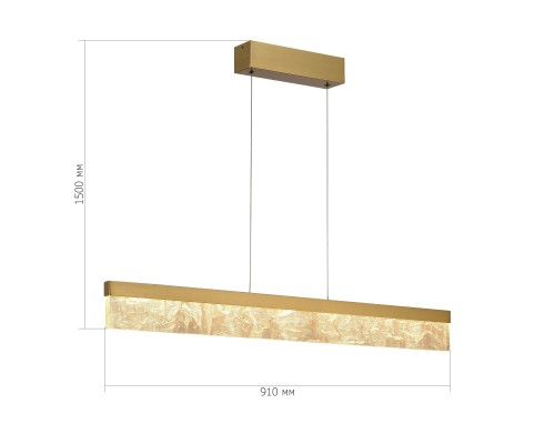 SL6234.303.36 Светильник подвесной ST-Luce Латунь/Золотистый LED 1*36W 4000K SPLENDID