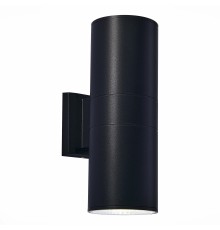 Светильник уличный настенный ST-Luce Черный/Черный LED 2*8W 4000K ТУБО