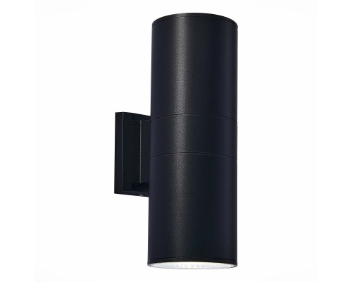 Светильник уличный настенный ST-Luce Черный/Черный LED 2*8W 4000K ТУБО