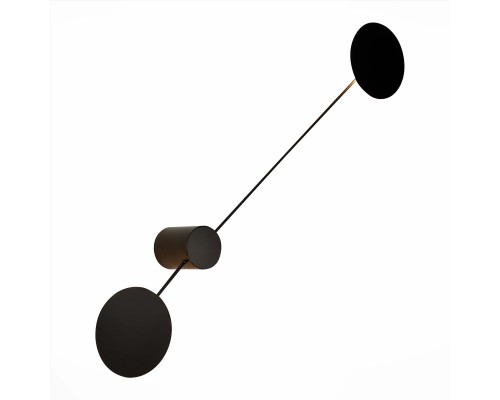 SL6006.401.02 Светильник настенный ST-Luce Черный/Черный LED 2*5W 3000K TONDO