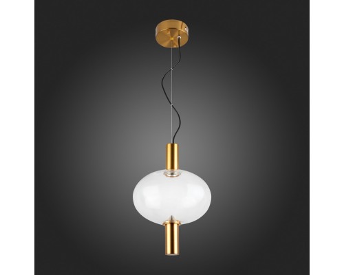 SL1582.303.01 Светильник подвесной ST-Luce Бронзовый/Прозрачный LED 1*7W 2700K ALLENORE