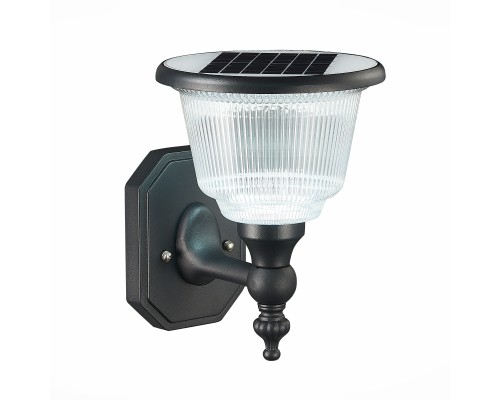 SL9502.401.01 Светильник уличный настенный ST-Luce Черный/Черный, Прозрачный LED 1*2W 3000-6000K SOLARIS