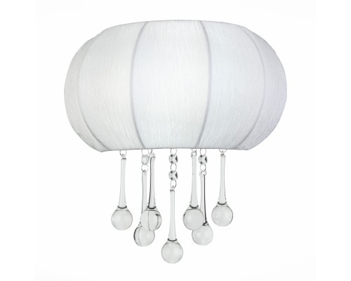 Бра ST-Luce Хром/Белый, Прозрачный E14 2*40W PREFERITA