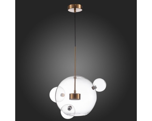 SL1133.203.01 Светильник подвесной ST-Luce Латунь/Прозрачный LED 1*14W 3000K BOPONE