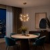 Люстра подвесная ST-Luce Латунь/Прозрачный E14 9*40W КАЛЬМАРЕ