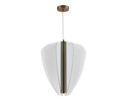 Светильник подвесной ST-Luce Золотистый/Прозрачный LED 1*75W 4000K ФЕЗАЛЕ