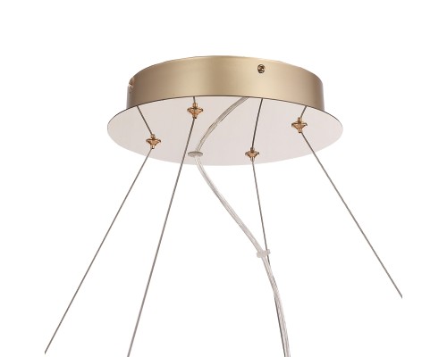 Светильник подвесной ST-Luce золотистый/белый, янтарный LED 1*56W 3000K ЛАЙТА