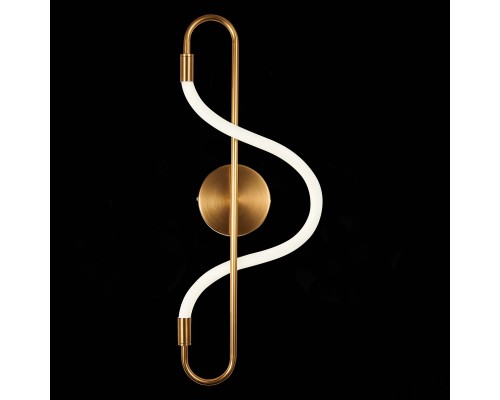 SL6102.301.10 Светильник настенный ST-Luce Латунь/Белый LED 1*10W 4000K SAGRATO