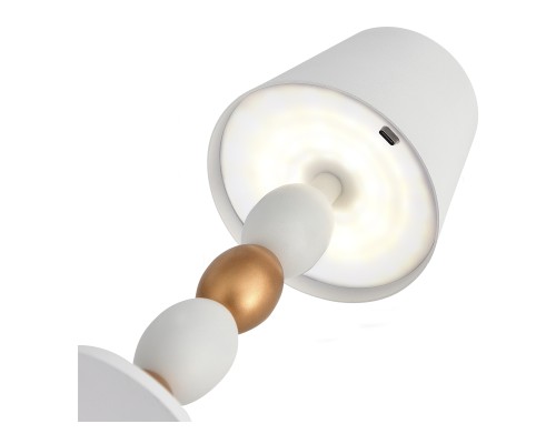 SL1011.514.01 Прикроватная лампа ST-Luce Белый, Золотистый/Белый LED 1*3W 3000-6000K EASE