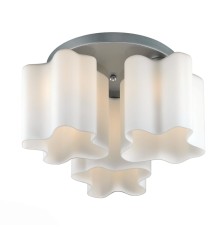 Люстра потолочная ST-Luce Серебристый/Белый E27 3*60W ОНДЕ