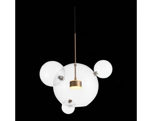 SL1133.203.01 Светильник подвесной ST-Luce Латунь/Прозрачный LED 1*14W 3000K BOPONE