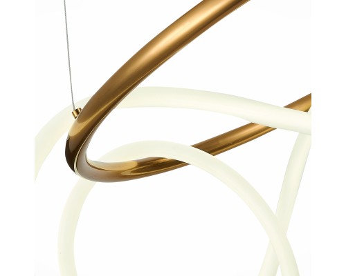 SL6102.303.55 Светильник подвесной ST-Luce Латунь/Белый LED 1*35W 4000K SAGRATO