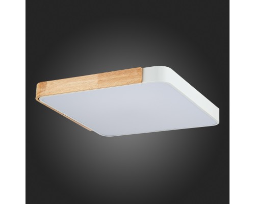 SLE201252-01 Светильник потолочный Белый, Светлое дерево/Белый LED 1*42W 3000K/4000K/6000K FESTA