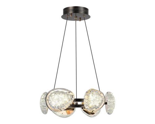 SL6018.203.48 Светильник подвесной ST-Luce черный/ золотистый / прозрачный LED 1*48W 4000K ENIGMA