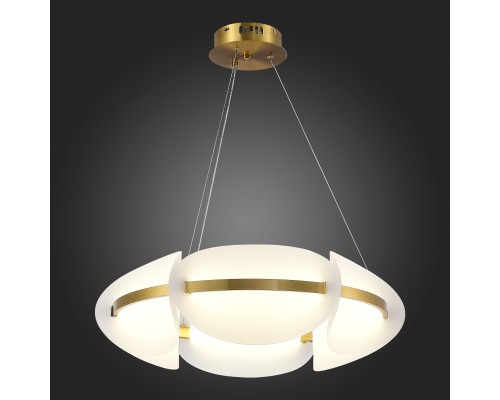 SL1304.203.45 Люстра подвесная ST-Luce Золотистый/Белый LED 1*45W 3000K ETOILE
