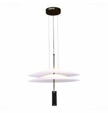 Люстра подвесная ST-Luce Черный/Белый LED 1*15W 3000K ИСОЛА