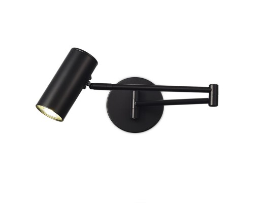 SLE201041-01 Светильник настенный Черный/Черный GU10 LED 1*5W 4000K ЗУМ