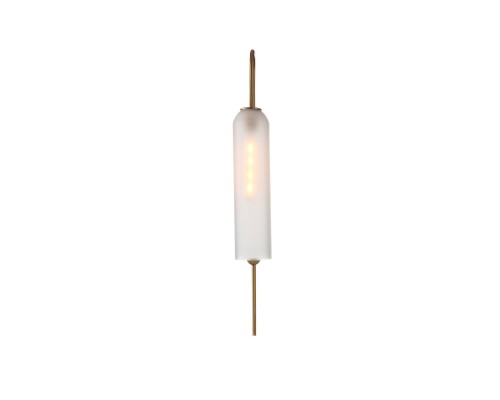 Светильник настенный ST-Luce Латунь/Белый E27 1*60W КАЛЛАНА