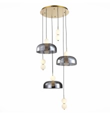 Светильник подвесной ST-Luce Золотистый/Молочно-Белый,Прозрачно-Дымчатый LED 1*42W ОДИ