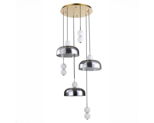 Светильник подвесной ST-Luce Золотистый/Молочно-Белый,Прозрачно-Дымчатый LED 1*42W ОДИ