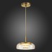 SL6002.203.01 Подвес ST-Luce Золотистый/Янтарный LED 1*7W 4000K LAZIO