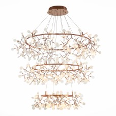 Люстра подвесная ST-Luce Медный/Белый LED 486*0,5W 3500K  (из 3-х коробок) РАФИНА