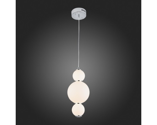 SL1583.113.01 Светильник подвесной ST-Luce Хром/Белый LED 1*12W 3000K NEPAZZO
