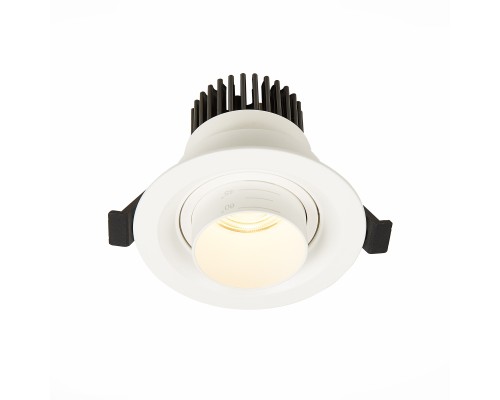 ST701.538.07 Св-к встр. Zoom Белый LED 1*7W 3000K 560Lm Ra 15°-60° IP20 D90xH65 170-240V Встраиваемые светильники