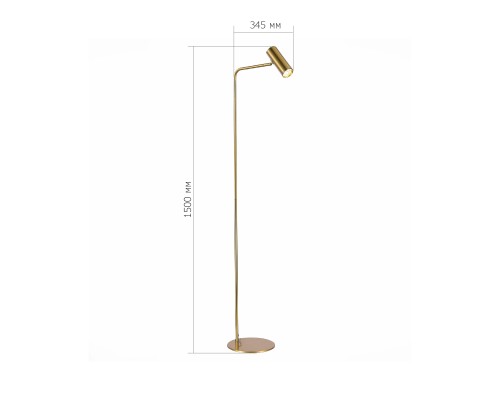 SL1006.205.01 Торшер ST-Luce Латунь/Латунь LED 1*3W 3000K ARPER