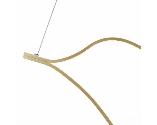 SL6106.203.56 Светильник подвесной ST-Luce Золотистый/Белый LED 1*56W 4000K CORTILE