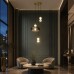 Светильник подвесной ST-Luce Золотистый/Молочно-Белый,Прозрачно-Дымчатый LED 1*21W ОДИ
