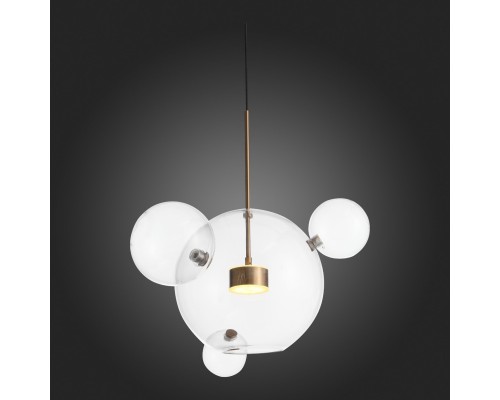 SL1133.203.01 Светильник подвесной ST-Luce Латунь/Прозрачный LED 1*14W 3000K BOPONE