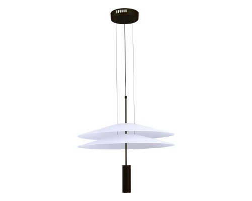 Люстра подвесная ST-Luce Черный/Белый LED 1*15W 3000K ИСОЛА