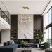 Люстра подвесная ST-Luce Латунь/Прозрачный LED 26*2,5W 4000K ГЕМИНА