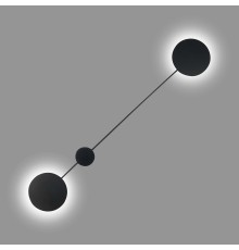 SL6006.401.02 Светильник настенный ST-Luce Черный/Черный LED 2*5W 3000K TONDO