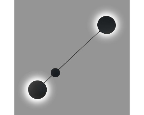 SL6006.401.02 Светильник настенный ST-Luce Черный/Черный LED 2*5W 3000K TONDO