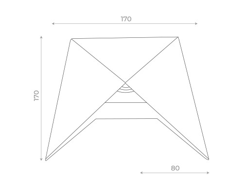 SL9503.401.01 Светильник уличный настенный ST-Luce Черный LED 1*7W 4000K CANNETO