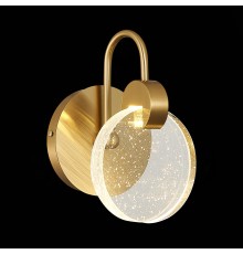 SL6104.201.01 Бра ST-Luce Золотистый/Прозрачный,С пузырьками воздуха LED 1*3W 3000K MONTECELIO